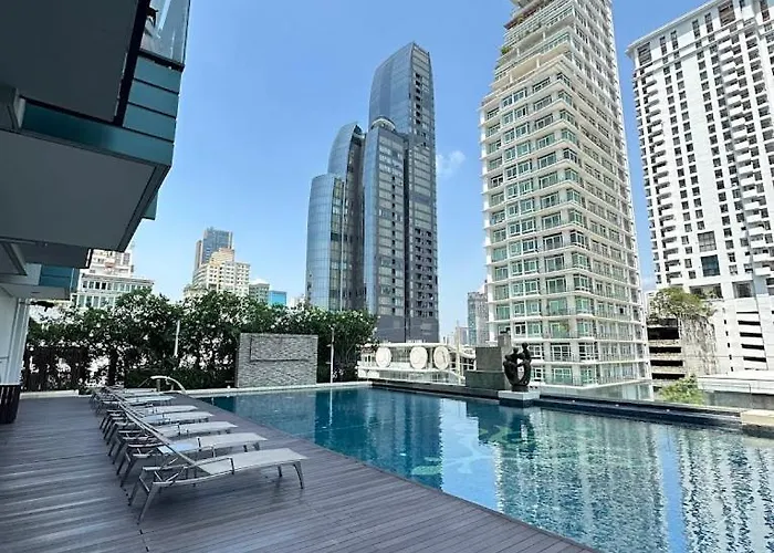 New 5min Thonglo Bts, Pool, Fitness 4 Guests Max Near Emsphere, Emquartier Бангкок