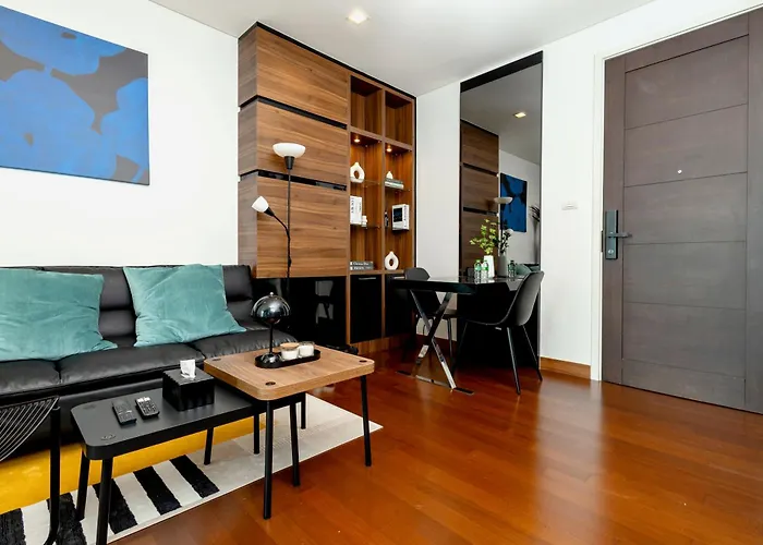 New 5min Thonglo Bts, Pool, Fitness 4 Guests Max Near Emsphere, Emquartier Апартаменты Бангкок